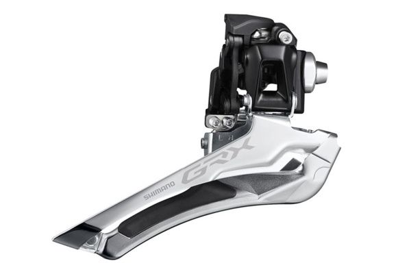 Переключатель передний SHIMANO GRX,FD-RX400,FOR REAR 10-SPEED,DOWN-SWING,DOWN-PULL,BRAZED-ON TYPE, CS-ANGLE:61-66, FOR TOP GEAR:46T, CL:46MMKFDRX400F
