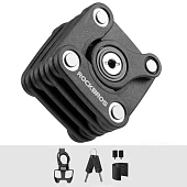 Замок велосипедный ROCKBROS портативный и уникальная форма, запатентованный продукт (квадрат) Замок велосипедный ROCKBROS портативный и уникальная форма, запатентованный продукт (квадрат)