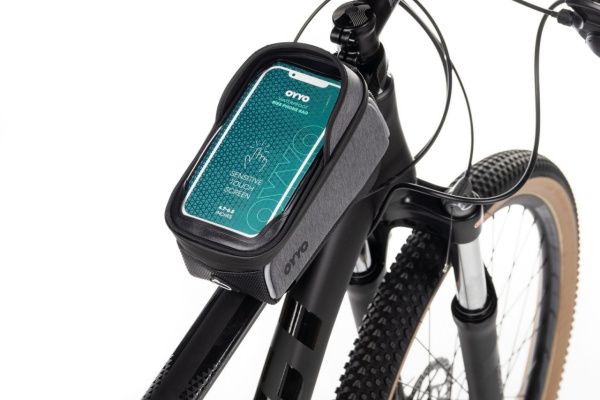 Сумка OYYO на раму, BG01, отделение для телефона 4.7-6.5 дюймов (серый)